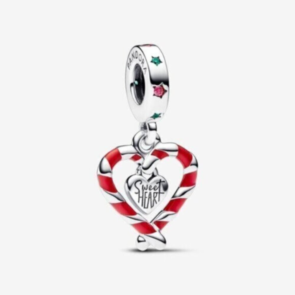 Pandora Triple Monogram & Logo Dangle Charm